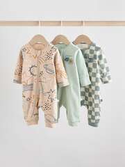 Комбинезон / Cлип для малышей Next AW3-061, 3 шт., Бежевый, Серый