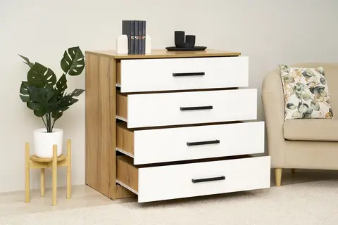 Комод Евро КМ-02 крафт / белый