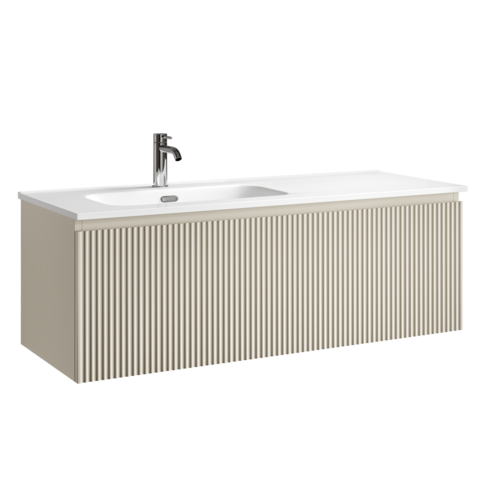 Sancos SNR1.0120LCE Тумба подвесная SANCOS Snob R 1.0 1195х445х406, c одним ящиком оснащенным доводчиками, Beige Soft , арт.SNR1.0120LCE