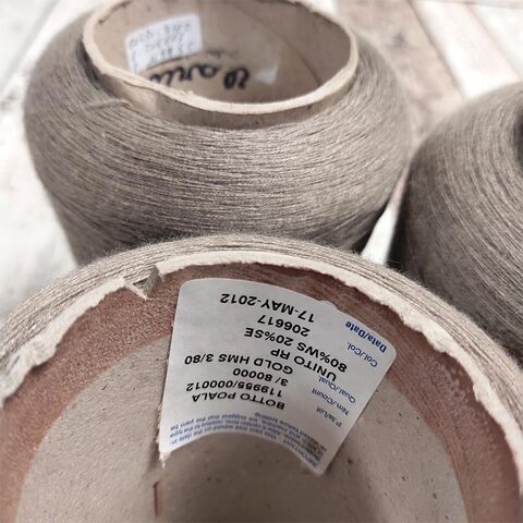 Кашемир с шелком (20%) BOTTO POALA GOLD 3/80 тауп