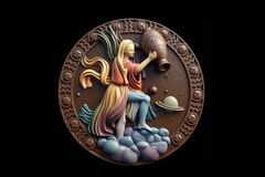 Силиконовый молд Знак зодиака Водолей 3 см