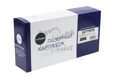Тонер-картридж NetProduct (N-CLT-Y407S) для Samsung CLP-320/320n/325/CLX-3185, Y, 1K