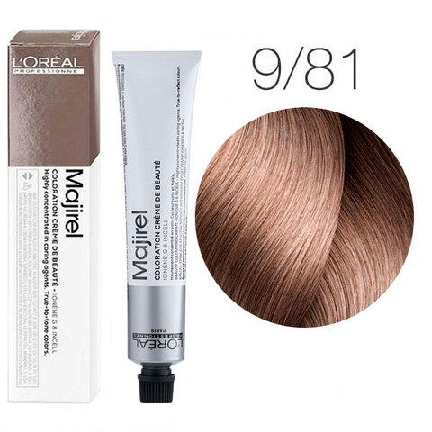 L'Oreal Professionnel Majirel 9.81 (Очень светлый блондин мокка пепельный) - Краска для волос