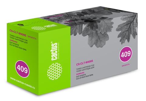 Картридж лазерный Cactus CS-CLT-M409S CLT-M409S пурпурный (1000стр.) для Samsung CLP-310, 315, CLX-3170, 3175, 3175FN