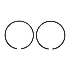 Кольцо поршневое UNITED PARTS d49мм, компл 2шт, для STIHL MS390 11270343007