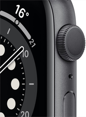 Смарт-часы Apple Watch Series 6 40mm Space Gray Aluminum Case with Black Sport Band (MG133GK/A)