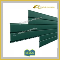 Сайдинг металлический L -Брус VikingMP-01- RALL 6005 Зеленый мох  0.45мм