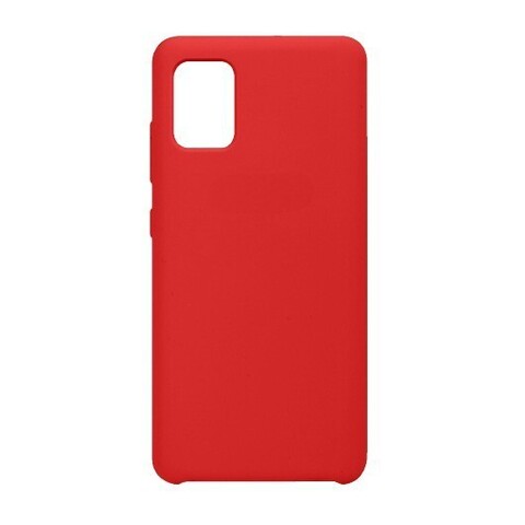 Силиконовый чехол WS Silicone Cover для Samsung Galaxy A51 (Красный)