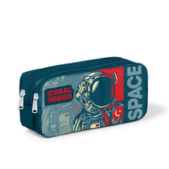 Penal \ Пенал \ Pencil case CORAL HIGH KALEM ÇANTA (İKİ BÖLMELİ)  22187