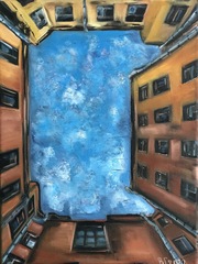 Картина «Небо в городе»