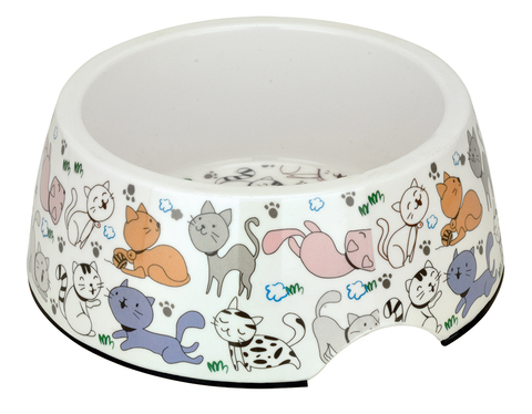 Зооник миска металл. Melamine с наклейкой Kitty, 0.21л