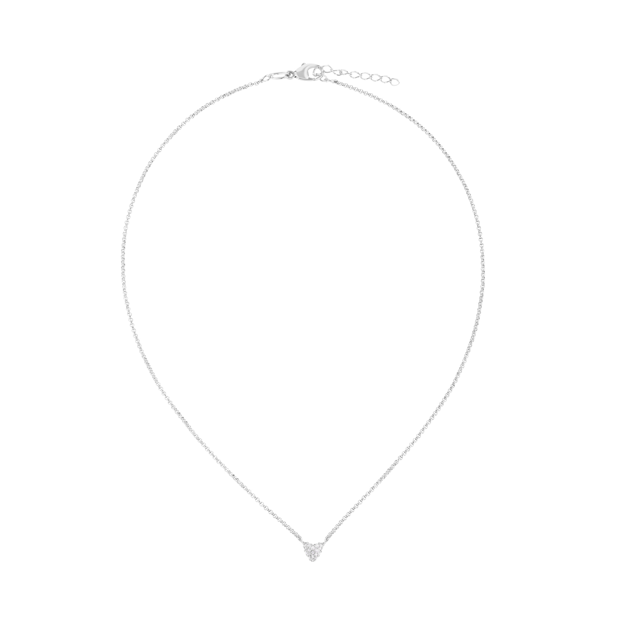 VIVA LA VIKA Колье Spangled Heart Necklace - Silver