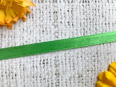 Лента атласная, ш. 0,5 см, травяной