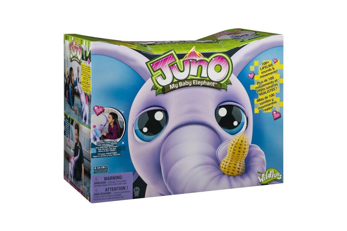 Слоненок Джуно интерактивная игрушка: купить играть Juno My Baby Elephant  от Spin Master в интернет магазине Toyszone.ru