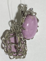 Фосфодерит (серьги из серебра)