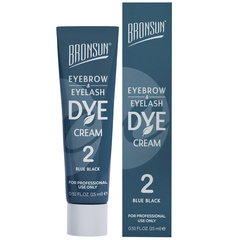 Крем-краска для бровей и ресниц BRONSUN, цвет иссиня-черный #2, 15 мл