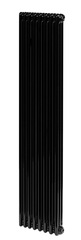 Стальной трубчатый радиатор отопления IRSAP TESI 21800 8 секций ЧЕРНЫЙ боковое подключение 3/4