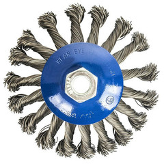 Кордщетка для МШУ радиальная с наклоном витая ПРАКТИКА 125 мм М14  (032-508)