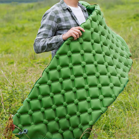 Картинка коврик надувной Skully  green - 3