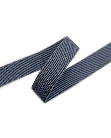 Репсовая лента , цвет: серо-синий , ширина: 15 мм