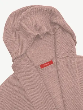 Кардиган с капюшоном из мягкой шерсти