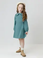 платье  для девочки  КР 5943/бирюзовый тон к629