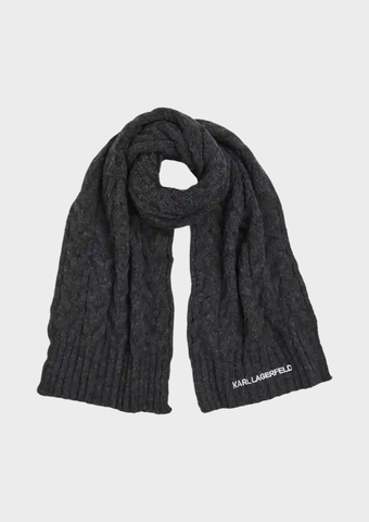 Шарф KARL LAGERFELD K/Essential Cable Knit Scarf