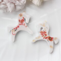 Подвеска Лошадка, хохлома, 50*45 мм, S007