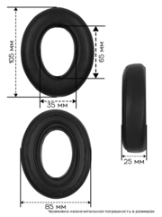 Амбушюры для наушников Sennheiser HD600, HD650, HD660S, HD580, HD565, HD545, HD535 (Натуральная кожа)