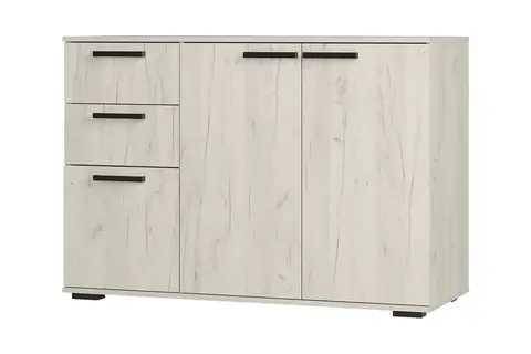 Комод Стандарт-3 NEW дуб крафт белый