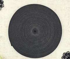 Лента киперная, хлопок, ш. 1 см, т.серый