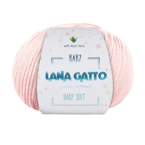 Пряжа Lana Gatto Baby soft 13210 нежно-розовый