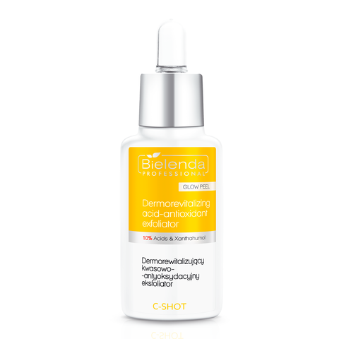Дерморевитализирующий кислотно-антиоксидантный скраб GLOW PEEL 10%, C-SHOT, 30ml