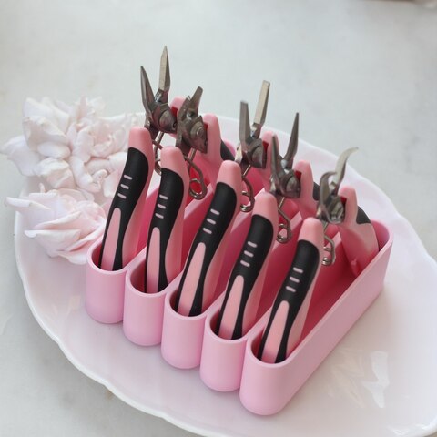 Подставка (органайзер) под 5 инструментов, цвет сакура, ФТ017