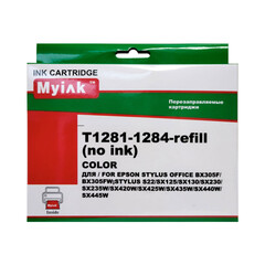 Перезаправляемые картриджи Epson S22, SX130 (T1281-T1284), Комплект 4 шт, с чипами