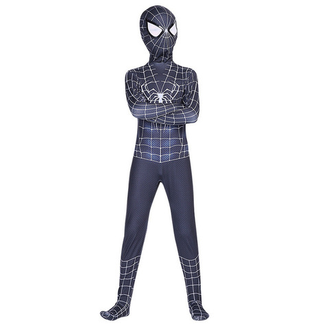 Человек паук костюм детский черный