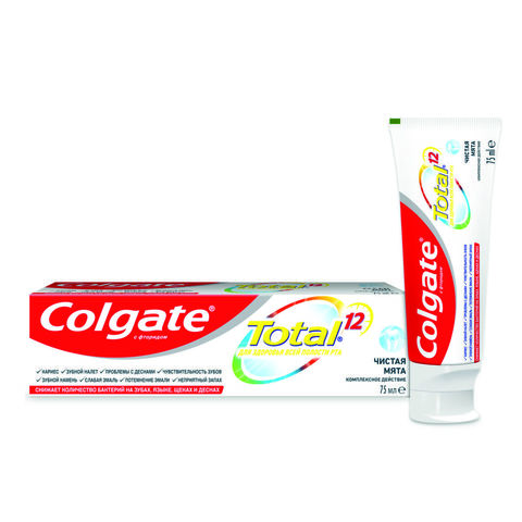 Зубная паста COLGATE Total Чистая мята 75 мл