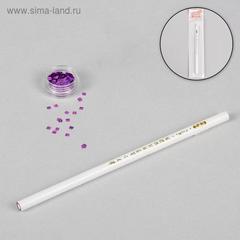 Карандаш для страз парафиновый, цвет белый