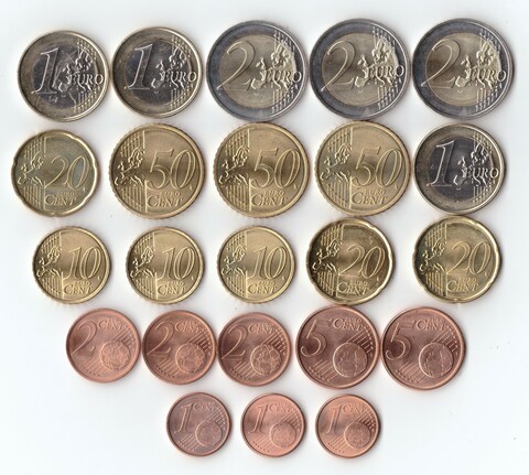 Набор монет Литвы "Стартовый набор (Euro starter kit)" в банковской упаковке 2015 год (23 монеты)