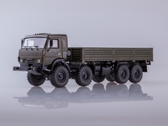 KAMAZ-6350 Mustang 8x8 flatbed truck khaki 1:43 PAO KAMAZ