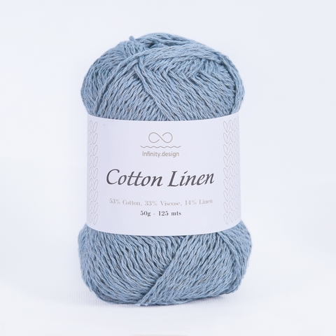 Пряжа Infinity Cotton Linen 6531 голубой