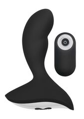 Черный массажер простаты с пультом N 79 Rechargeable P-Spot Stimulator - 