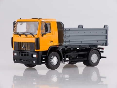 MAZ-5550 tipper orange-gray 1:43 AutoHistory