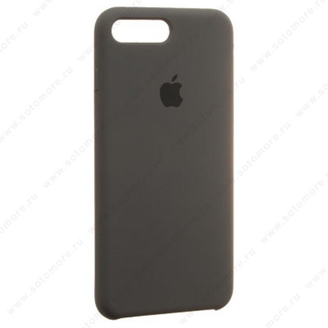 Накладка Silicone Case для Apple iPhone 8 Plus/ 7 Plus темно-серый