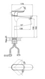 Смеситель для раковины D&K Venice Baciano (DA1032601)