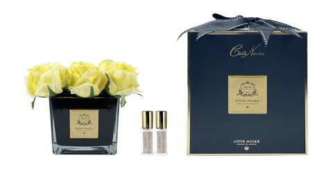 Букет роз ароматизированный Cote Noire Square 9 Rose Yellow Black