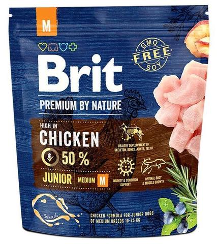 Brit Premium by Nature Junior M сухой корм для молодых собак средних пород 1кг