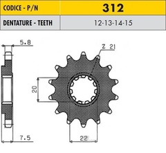 Звезда ведущая Sunstar 31214 JTF1323.14 CRF250R CRF250X MADE IN Japan