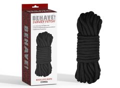 Черная веревка для шибари Bind Love Rope - 10 м. - 