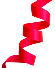 Атласная двусторонняя лента, цвет: неоновый розовый, ширина: 25мм